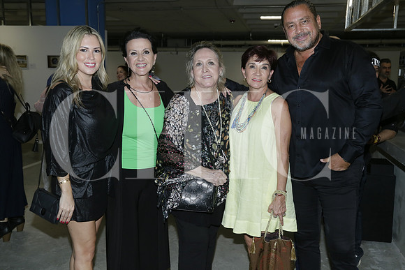 Claudia de la Garza de Vaca, Paty Quiroga, Irma de Saenz, Graciela López y Ramón Vaca