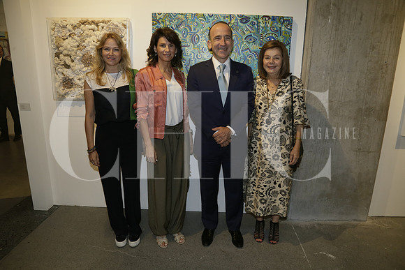 Cristina Celada de Garza, Susana Ortiz de Garza, Ernesto López Clariond y Lily Navarro