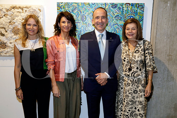 Cristina Celada de Garza, Susana Ortiz de Garza, Ernesto López Clariond y Lily Navarro