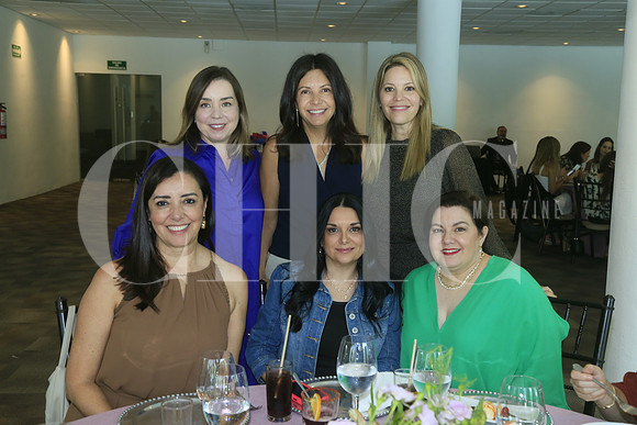Cristina Salazar, Jilda Velázquez de León, Lavy de Villagomez, Lucia Magaña, Gaby de Pro y Franciela González