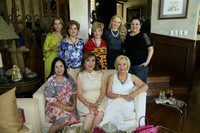 Graciela Tancredi, Grciela de tancredi, Rosy Cabrera, Nancy Guzmán, Roberta Bremer de Calderón, Sara Cuellar de Rivero, María Esther Assad de Bichara y Lupita Siller