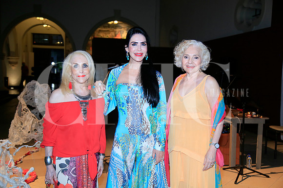 Tey González de Salas, Martha de Ruiz y Yolanda Garza