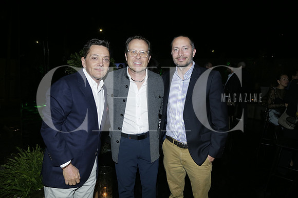Eduardo Garza, Emilio Lozano y Juan Athie