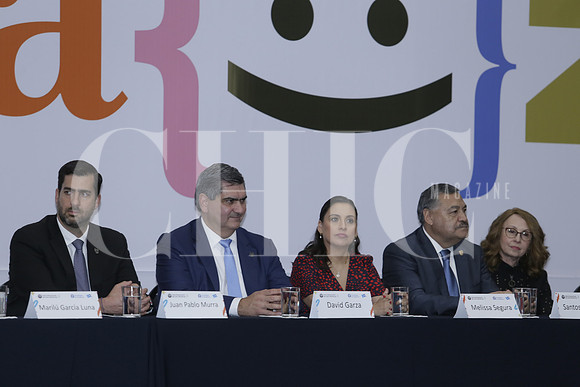 Juan Pablo Murra, David Garza, Melissa Segura, Santos Guzmán y Carmén Junco