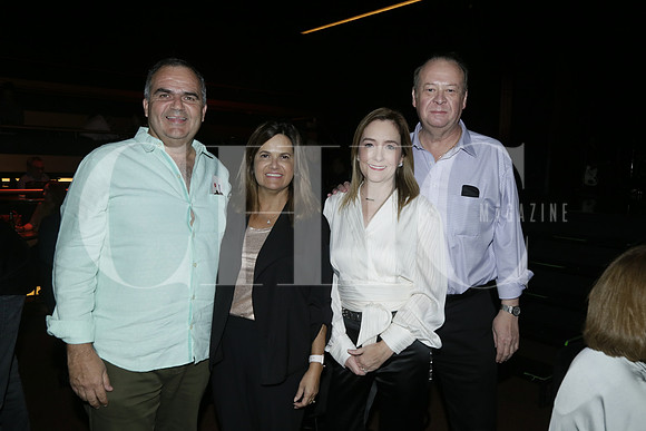 Patricoio Canales, Claudia De la Garza de Canales, Mary Carmén Martínez y Luis David Ortiz