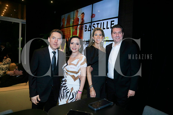 Goyo Martínez Malena Valles, Caty Villarreal de Safi y Roberto Safi