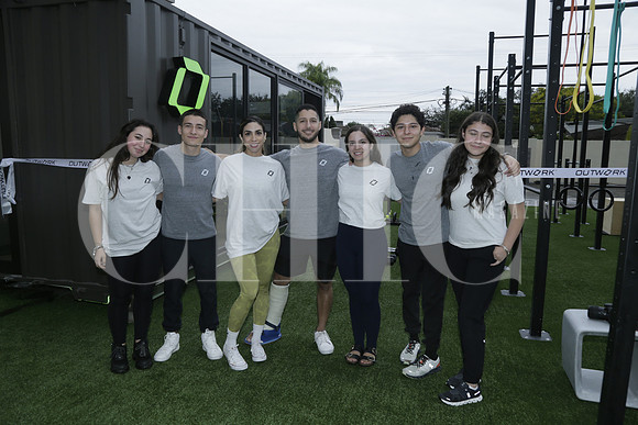 Viviana Aguilar, Andrés Panti,, Delissa Sánchez,Adrián Díaz, Marisé Morales, Daviel Silva y Rebeca Panti
