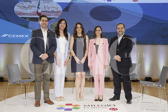 Hermes Hernández, Daniela Jiménez, Regina Reyes, Alejandro Poiré y Gabriela Beltrán