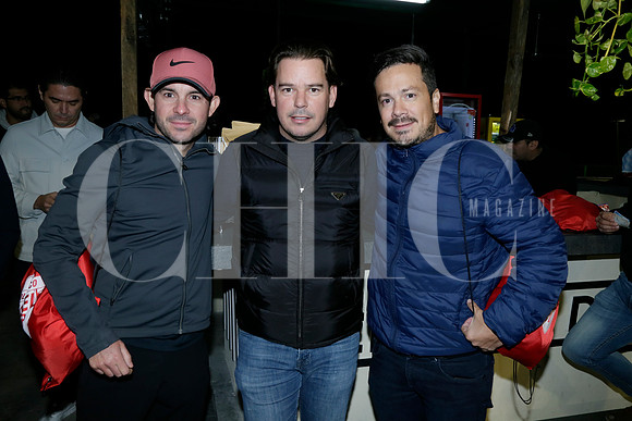 Pablo Enriquez, Carlos Torres y Ricardo Camargo