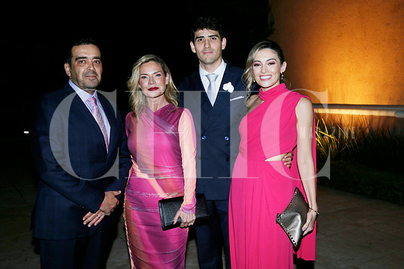 Juan Pablo Hinojosa, Karla Flores de Hinojosa., Andrés Manautou y Karla Hinojosa