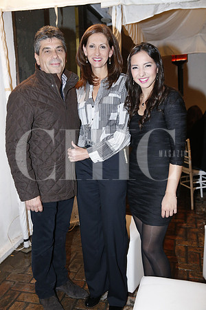 Santiago Roel, Lucía Santos de Roel y Brenda Gutiérrez