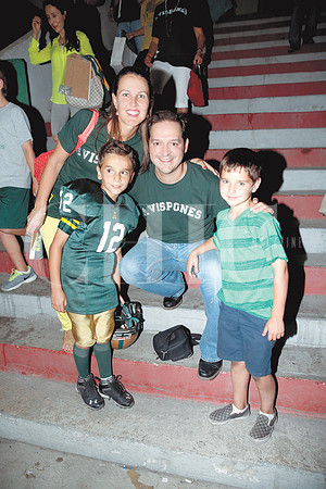 Claudia Margáin, Guayo Berchelmann, Guayo Berchelmann Jr y Gabriel Berchelmann
