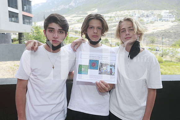 Federico Aldape,  Ivan Hadyopulos y Michell Telez