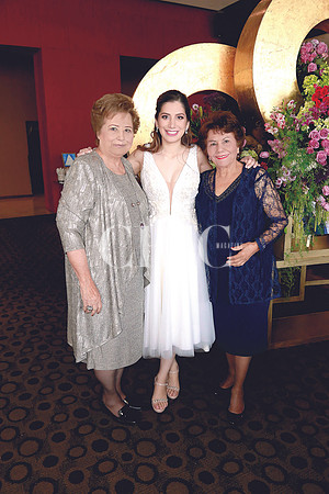 Rafaela Hinojosa de Ibarra, Ileana Ibarra y Zaida Casillas de Canales