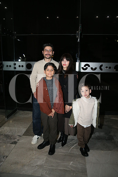 Iván Santiesteban, Franco Santiestean, Karina Estrada y Lucio Santiesteban