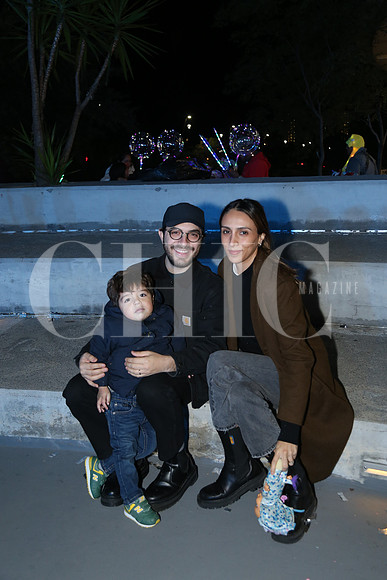 Jorge Santos, Carolina y Pascal Santos