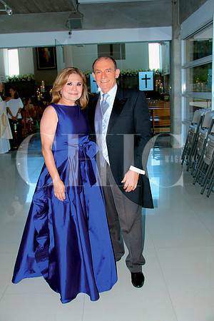PAPÁS DEL NOVIO. Teresa Valdés de Durán y Andrés Durán