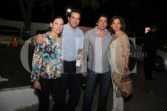 Sofía Hinojosa, Melquiades Guzmán, Jorge González y Maritza de González