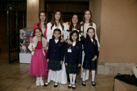 Cristina Donadiu, Andrea Lomeli, Melissa Ofarril, Emma Álvarado,  (abajo) Ana Cristina Rodríguez, , Maria Regina Santoy, Melissa Deep y Daniela Cruz
