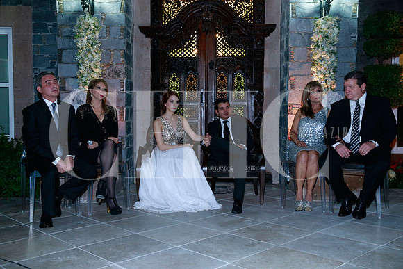 Aldo Fasci, Diana Benavides de Fasci, Ginelle Fasci, Miguel Ángel Flores, Raquel Serna de Flores  y Miguel Flores