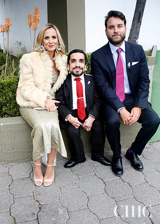 Priscilla Cortina de Reyes, Bernardino Martínez y Roberto Reyes