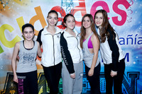 Balbina Flores, Marcela Santos, Vanesa Torres, Daniela Gómez y Magaly Martínez