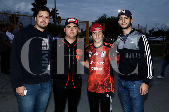 Santiago Ortega, Emiliano Nuñez, Juan pablo Méndez y Emilio Delgado
