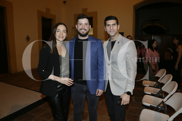 Sofia Garibay, Adrián Machuca y Steven Handal