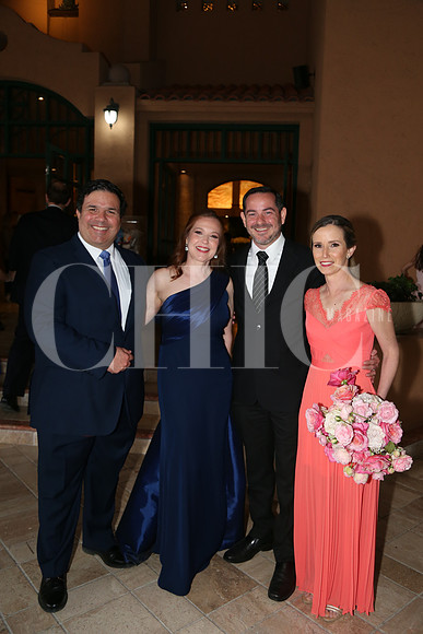 Alfonso Cantú, Lorena Erhard de Cantú y Ana Laura Mijares de Erhard