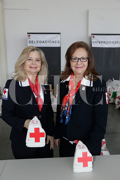Sandra Leal de Alcorta y Eloisa Lozano de Arce.