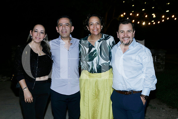 Damaris Carvajal, Omar Méndez, Claudia Contreras y Juan Pablo León