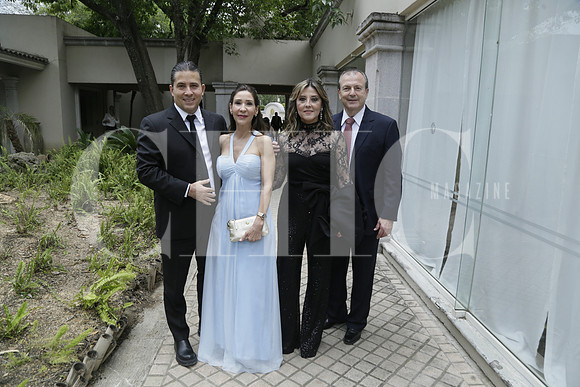 Domingo Treviño, Alejandra de Treviño, Maru Treviño de González y Fernando González (2)