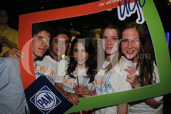 Juan Farías, José Pablo Torres, Cecilia González, Lily Toussaint y Cecilia Arredondo
