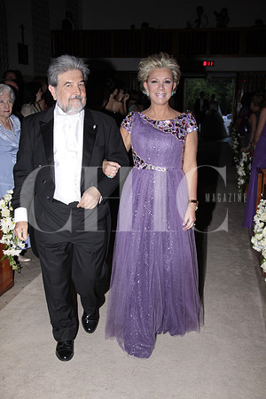Jorge Gallegos con Norma García de Ochoa, mamá de la novia