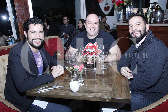 David Zambrano, Daniel Santillanes y Manuel Salas