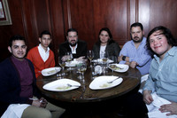 Juan Cortez, Juan Antonio Grimaldo, Abelardo Garza, Victoria Bermúdez, Alejandro Garza y Antonio Isais