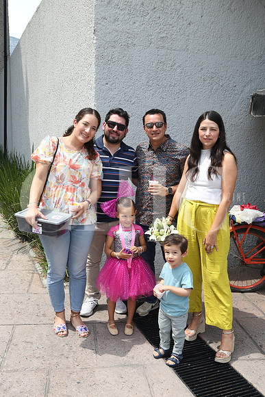 Sofia Quintero, Leonardo de la Peña, Omar López, Alejandra de la Peña, Sofia López y Diego López
