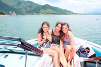 Regina Flores, Alejandra Villarreal y Elena Zorrilla