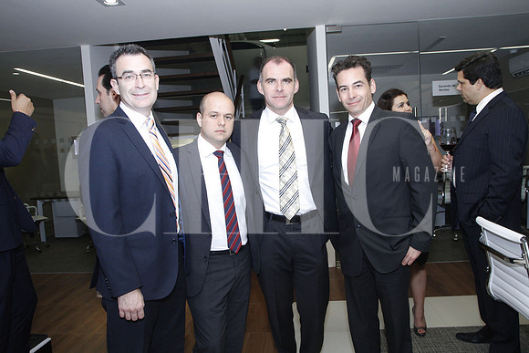 Luis González, Andrés Jurado, Jorge Ocampo y Francisco Montes