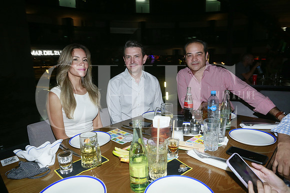 Vanessa Portales, Francisco Salazar y Fernando Alonso