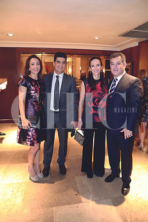 Marcela Villaseñor de Yarte, Andrés Yarte, Yolanda Garza de González y Armando González