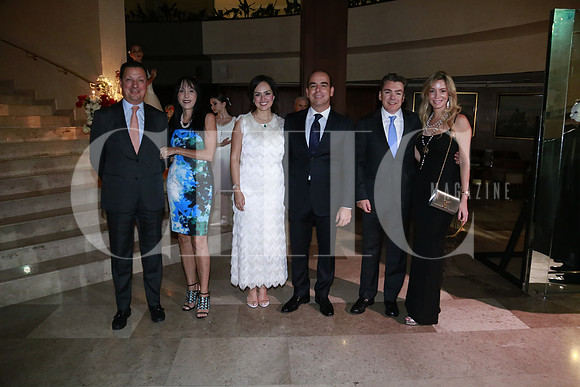 Manuel Calvillo, Susana de Calvillo, Marly De la Garza de González,  Rodrigo González Calderón, Ismael Gómez y Mágala Martínez de Gómez