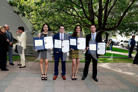 Mónica Fosado López, Rolando Bosque, Lucía Gil y Dieter Backhoff
