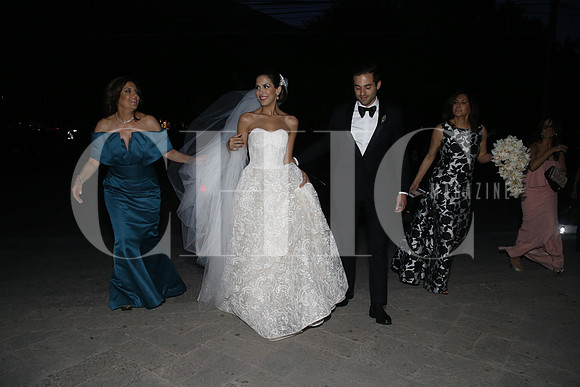 la novia con sus papás