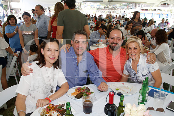 Sofía Hinojosa de Guzmán, Melquiades Guzmán, Jorge Flores y Lupita Garza de Flores