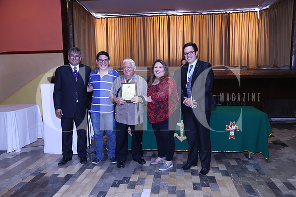 Jesús Arzola,  Sergio Díaz, padre Jesús Garza, Alma Rosa Garza y Juan Manuel Quintanilla