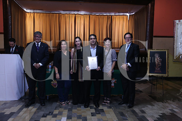 Reconocimiento a Don Carlos Maldonado, Jesús Arzola, Dr  Patricia Maldonado, Cristina Maldonado, Carlos Maldonado, Gabriela Maldonado y Juan Manuel Quintanilla