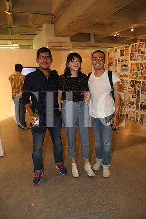 Daniel Martínez, Michelle González y Carlos Lara