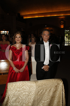 Bárbara Gómez y Fausto Treviño (papás de la novia)
