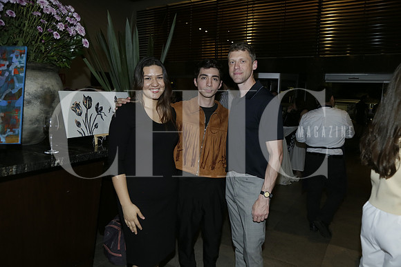 Brenda Aguilar, Edgar Sandoval y Bryan Fauehnan